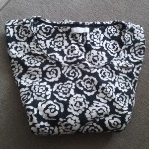 Warm + Soft Charter Club Woman 1X? Black/White Top